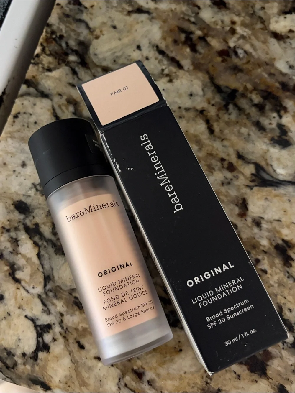 💕🫢Bareminerals Original Liquid Mineral Foundation - Fair 01